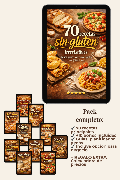 Vista previa del contenido del pack sin gluten